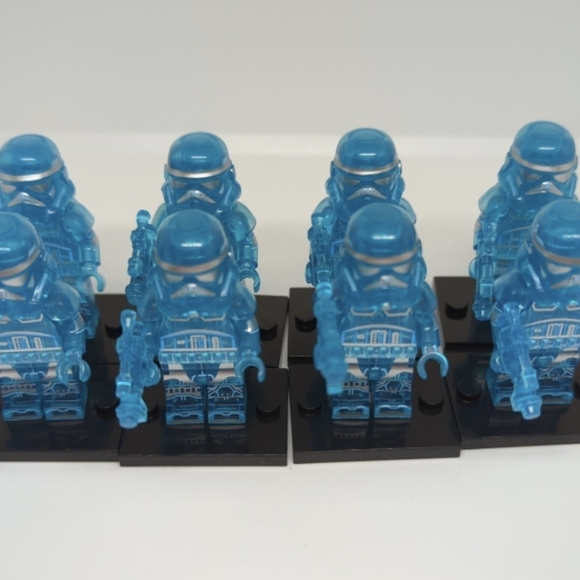 9 Minifigures- Star Wars Hologram Empire Army Darth Vader & Storm Troopers Set - Picture 7 of 7